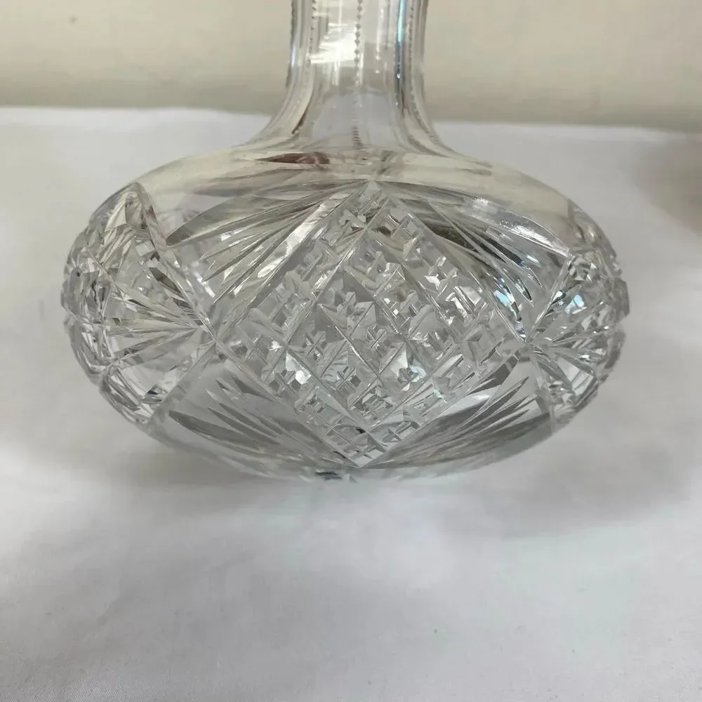 American Cut Glass ABP Edwardian 1901 -1910 antique carafe